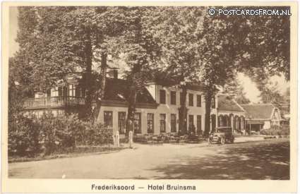 ansichtkaart: Frederiksoord, Hotel Bruinsma