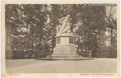 ansichtkaart: Heiligerlee, Monument Graaf Adolf Winschoten