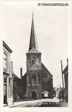 ansichtkaart: Strijen, N.H. Kerk