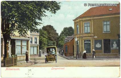 ansichtkaart: Hilversum, Langestraat