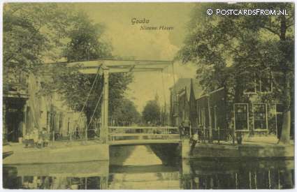ansichtkaart: Gouda, Nieuwe Haven