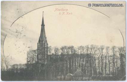 ansichtkaart: Nootdorp, R.K. Kerk