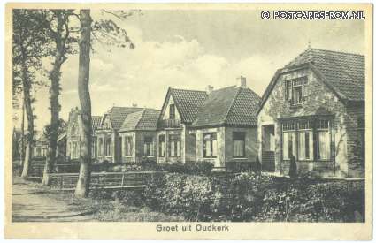 ansichtkaart: Oudkerk, Oudkerk. Groet uit