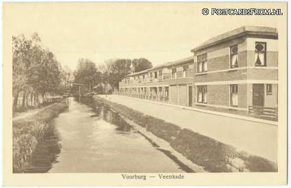 ansichtkaart: Voorburg, Veenkade