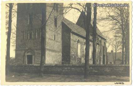 ansichtkaart: Vries, Kerk
