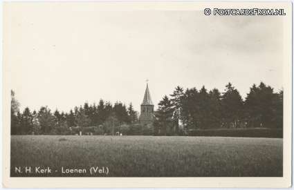 ansichtkaart: Loenen GL, N.H. Kerk