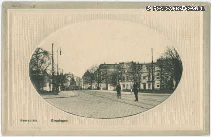 ansichtkaart: Groningen, Heereplein