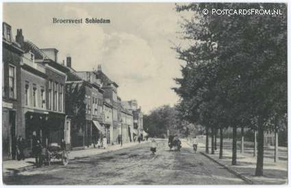 ansichtkaart: Schiedam, Broersvest
