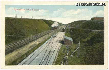 ansichtkaart: Rhenen, Spoorbaan nabij Rhenen