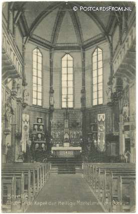 ansichtkaart: Brielle, Altaar in de Kapel der Heilige Martelaren van Gorkum