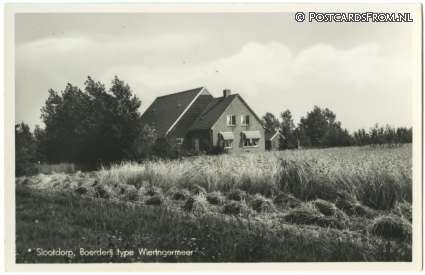 ansichtkaart: Slootdorp, Boerderij type Wieringermeer