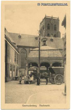 ansichtkaart: Geertruidenberg, Vischmarkt