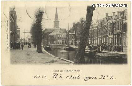 ansichtkaart: Heerenveen, Groet uit