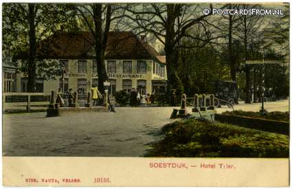 ansichtkaart: Soestdijk, Hotel Trier