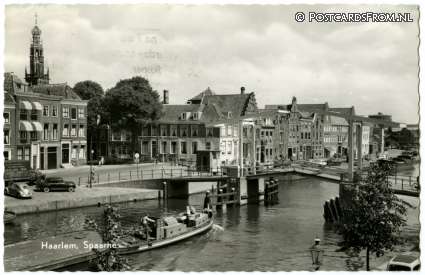 ansichtkaart: Haarlem, Spaarne