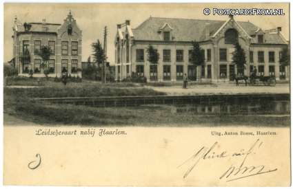 ansichtkaart: Haarlem, Leidschevaart nabij Haarlem