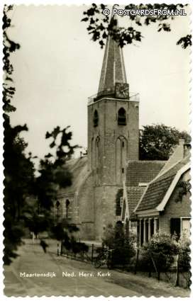 ansichtkaart: Maartensdijk, Ned. Herv. Kerk