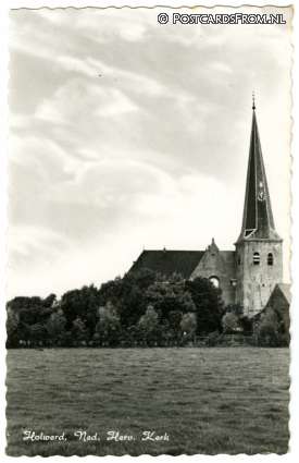 ansichtkaart: Holwerd, Ned. Herv. Kerk