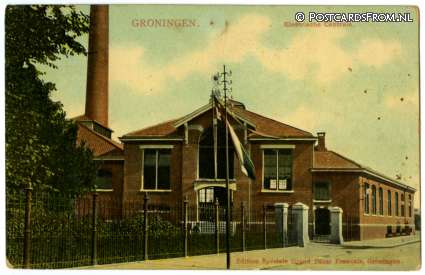 ansichtkaart: Groningen, Electrische Centrale