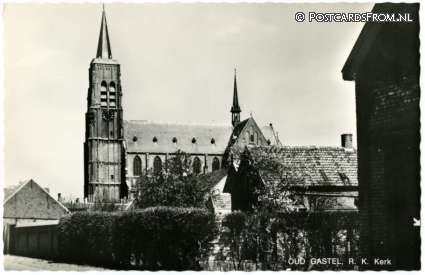 ansichtkaart: Oud Gastel, R.K. Kerk