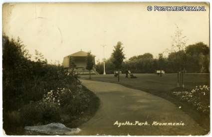 ansichtkaart: Krommenie, Agatha-Park