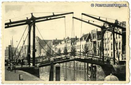 ansichtkaart: Dordrecht, Gezicht op Kuipershaven