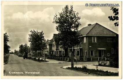 ansichtkaart: Krommenie, Weverstraat