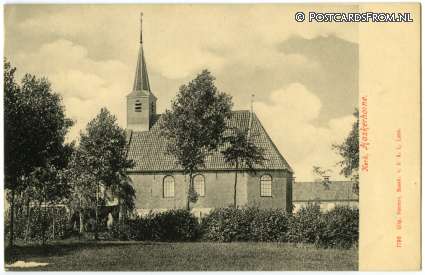 ansichtkaart: Haskerhorne, Kerk