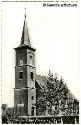ansichtkaart: Driesum, Ned. Herv. Kerk