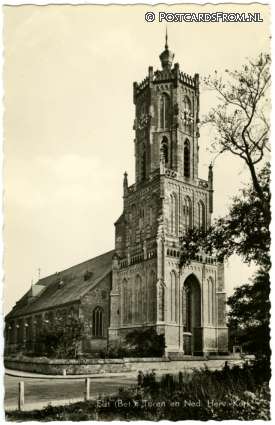 ansichtkaart: Elst GL, Toren en Ned. Herv. Kerk