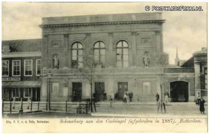 ansichtkaart: Rotterdam, Schouwburg aan den Coolsingel, afgebroken in 1887