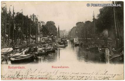 ansichtkaart: Rotterdam, Nieuwehaven