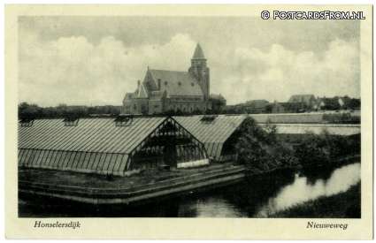 ansichtkaart: Honselersdijk, Nieuweweg