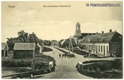 ansichtkaart: De Cocksdorp, Noordeind