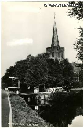 ansichtkaart: Kortenhoef, N.H. Kerk