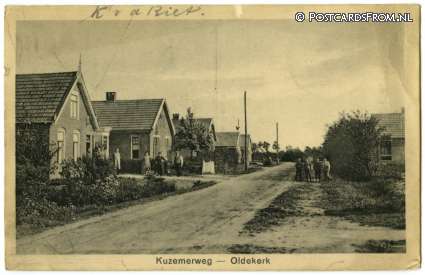 ansichtkaart: Oldekerk, Kuzemerweg