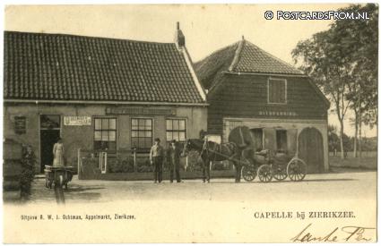 ansichtkaart: Nieuwerkerk, Capelle bij Zierikzee. Koffiehuis