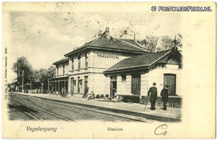 ansichtkaart: Vogelenzang, Station