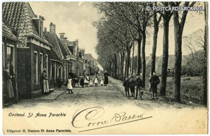 ansichtkaart: Sint Annaparochie, Oostend