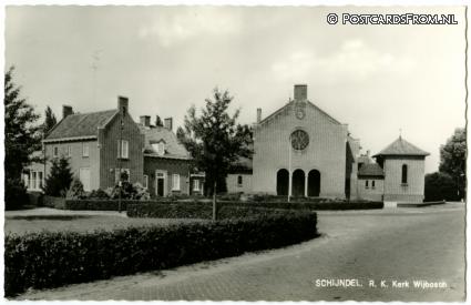 ansichtkaart: Schijndel, R.K. Kerk Wijbosch
