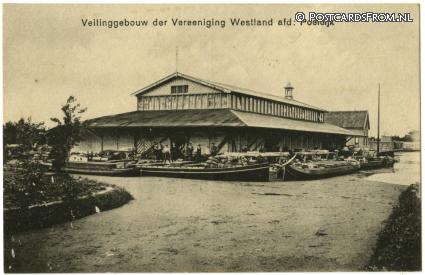 ansichtkaart: Poeldijk, Veilinggebouw der Vereeniging Westland afd. Poeldijk