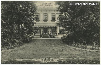 ansichtkaart: Zuidbroek, Villa 'Vredenburg'