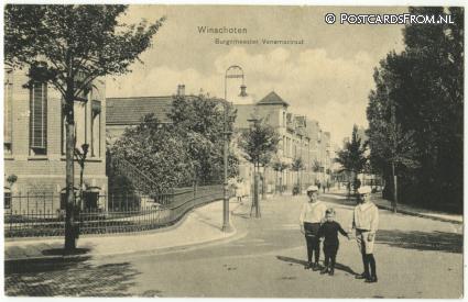 ansichtkaart: Winschoten, Burgemeester Venemastraat