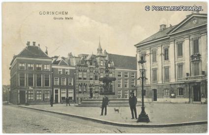 ansichtkaart: Gorinchem, Groote Markt