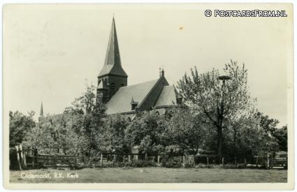 ansichtkaart: Oldemarkt, R.K. Kerk