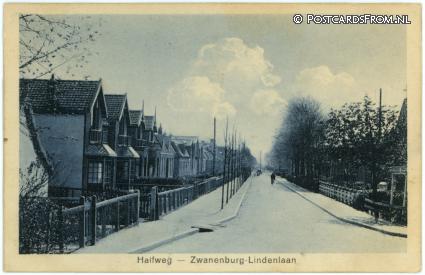 ansichtkaart: Halfweg NH, Zwanenburg - Lindenlaan