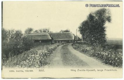 ansichtkaart: Zwolle, Weg Zwolle-Hasselt, langs Frankhuis