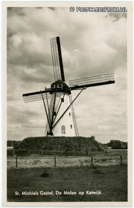 ansichtkaart: Sint-Michielsgestel, De Molen op Katwijk