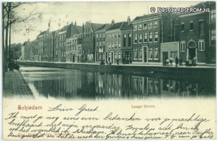 ansichtkaart: Schiedam, Lange Haven