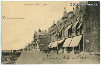 ansichtkaart: Zandvoort, Boulevard